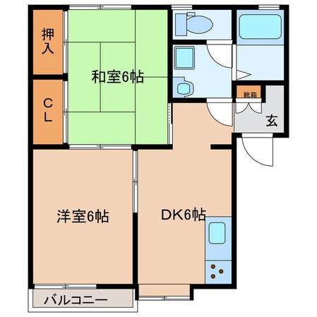 サングレイス浜村　B棟の物件間取画像